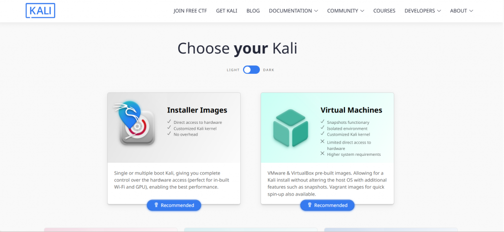 Downloading Kali Linux 2