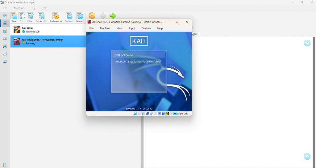 Running Kali Linux