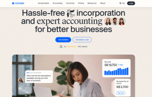 Osome homepage for hassle-free company incorporation, accounting, tax support, and business administration services.