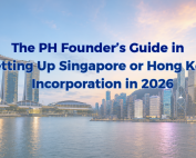 Cover image for a founder’s guide to setting up a company in Singapore or Hong Kong in 2026.