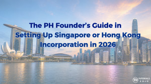 Cover image for a founder’s guide to setting up a company in Singapore or Hong Kong in 2026.