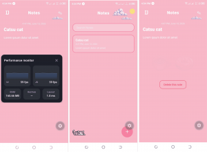 The adaptation of the mockup into Expo android application