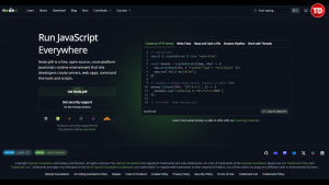 The Node.js setup wizard dialog box showing the installation progress bar and directory configuration paths.