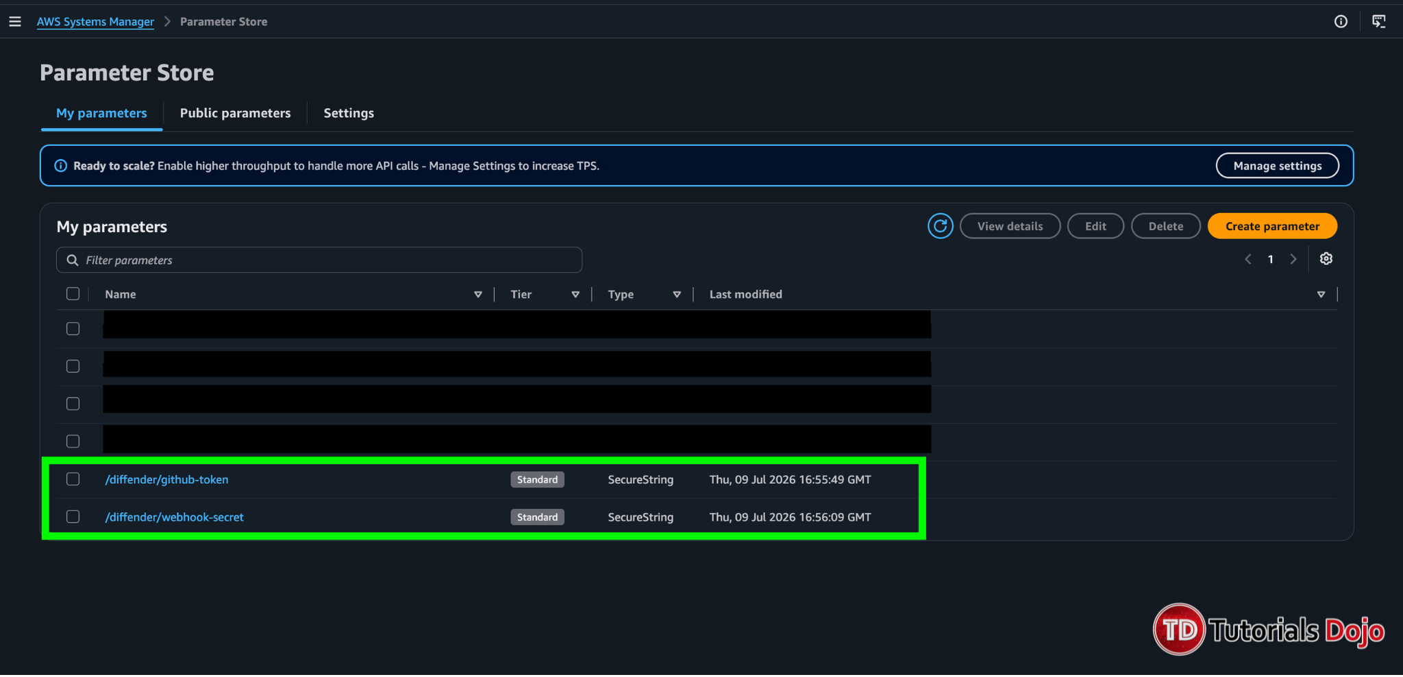 GitHub webhook recent delivery showing a successful ping and HTTP 200 response