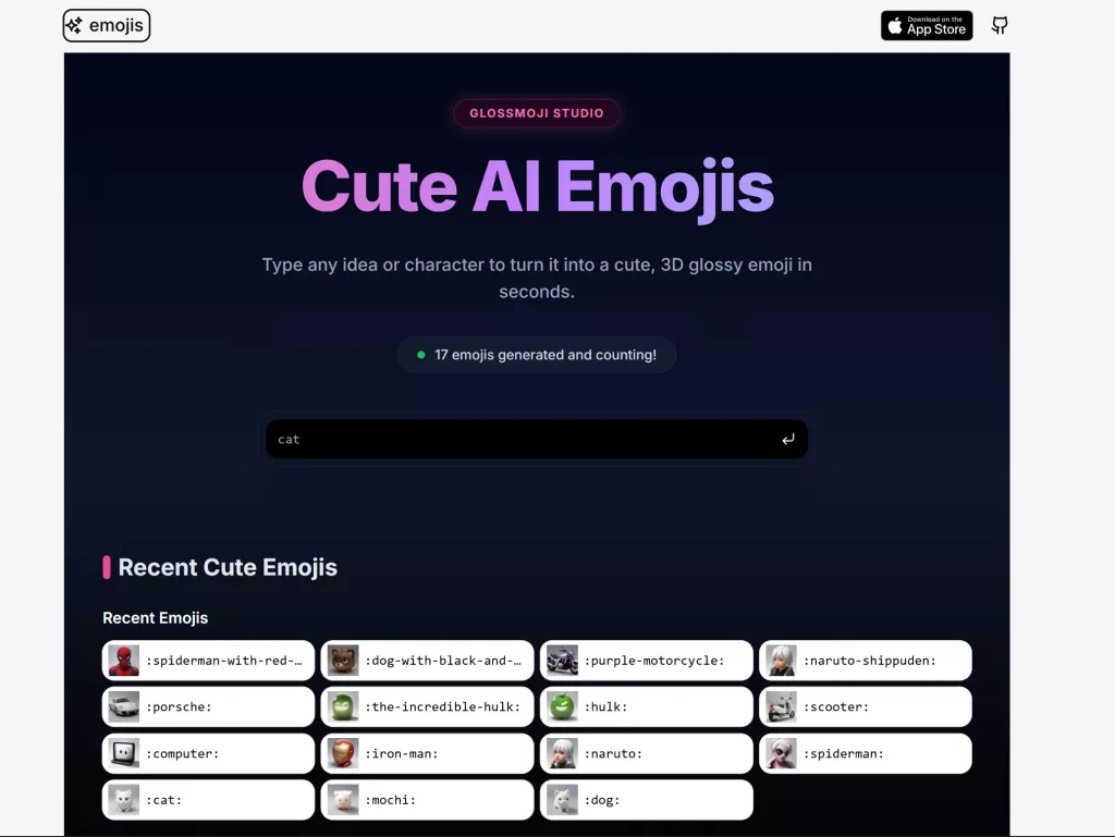 AI Emoji Generator GlossMoji Studio Final Look