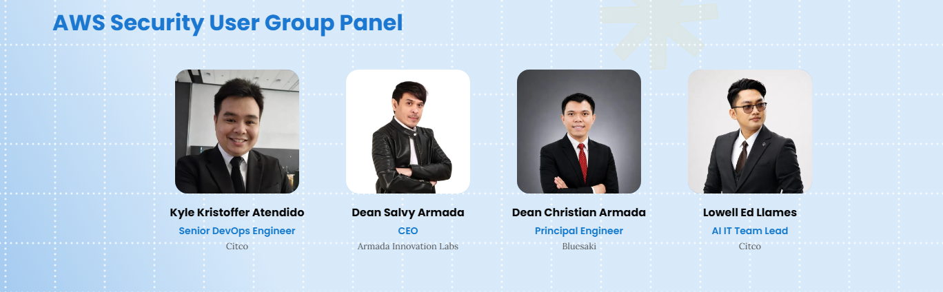 AWS Community Day Manila 2026 - AWS Security User Group Panel