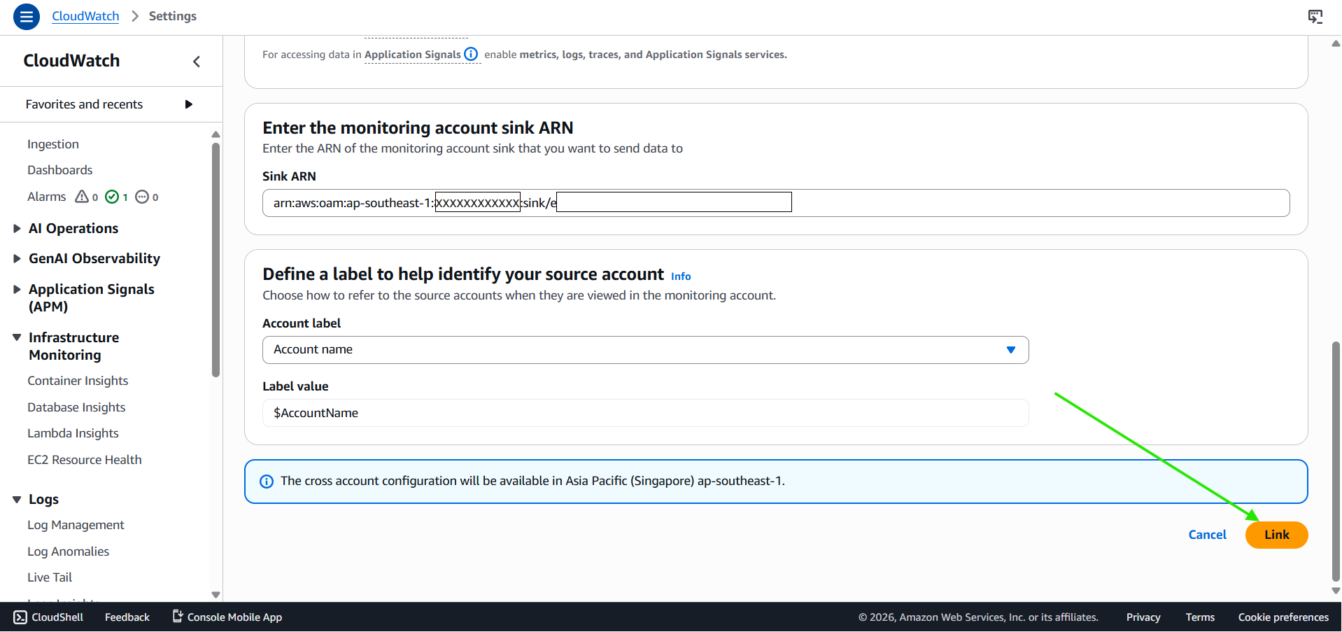 Creating the Link
