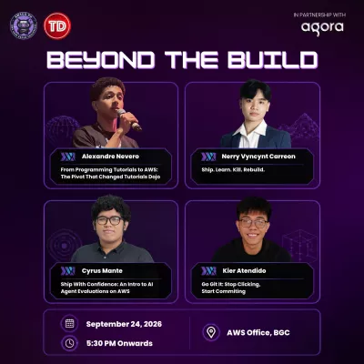 Main poster for AWSUGPH x TD September Meetup: Beyond the Build